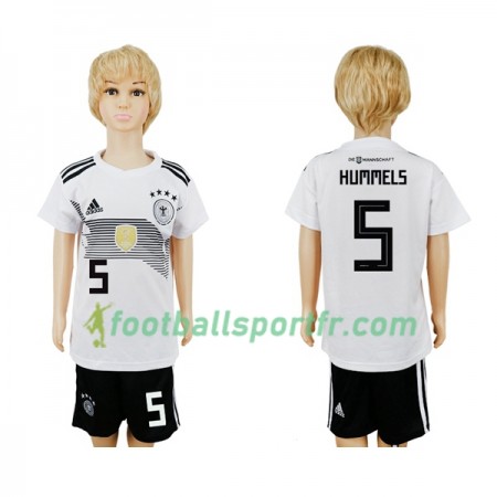 Tenue Allemagne Hummels 5 Enfant Domicile Coupe du monde 2018 Maillot de Foot